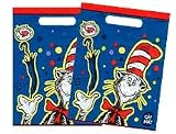 Dr Seuss Cat in the Hat Goody Bags Party Favor Loot Treat Sacks 8Ct