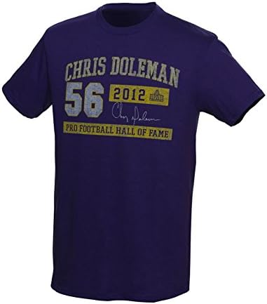 Canton Collection Mens Chris Doleman Hall Of Fame Graphic T-Shirt purple S