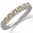 Two Tone Gracious Diamond Anniversary Band