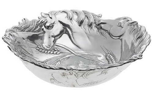 Arthur Court Horse 14-Inch Salad Bowl