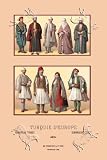 Art Poster, Assorted Fashions of European Turkey - 18.75 x 27.5