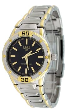 Q&Q #5218-402Y Men's Two Tone Sports Analog Watch