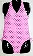 Girls Pink/Red Hearts One-Piece Swimsuit by In Gear. Sizes 4/5 to 14/16.