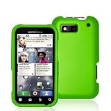 Neon Green Rubberized Snap-On Hard Skin Case Cover for Motorola Defy MB525  ....