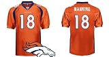 Peyton Manning Denver Broncos #18 Jersey Orange Authentic Football Jersey (Size 48=M 50=L 52=XL 54=XXL 56=XXXL)