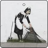 BANKSY MAID OF LONDON CAR AIR FRESHENER