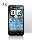 HTC EVO 3D - Three Pack - Anti Glare, Anti Fingerprint Matte Finish Screen  ....