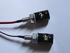 Bingomama 2x 12V Energy Conservation White Light LED Motorcycle & Car License Plate Screw Bolt Light Black