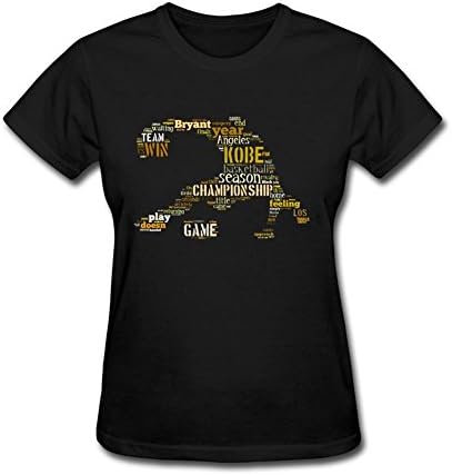 YhShire Women's Language Kobe Bryant Baller T-Shirt Black S
