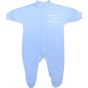 Me and my Dad Love Mummy baby Sleepsuit Babygro Newborn,0-3,3-6,6-9,9-12 months