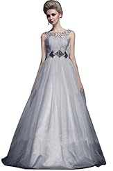 Sleeveless Satin Beaded Mesh   Ball Gown Evening Dress/Homecoming Dress/Prom Dress/Party Dress/Wedding Dress 