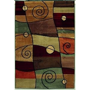 Accents Percussion Rectangle Shaw Rugs Shaw Rugs Accents Percussion Ebony Rectangle 1.11 x 3.10 Area Rug