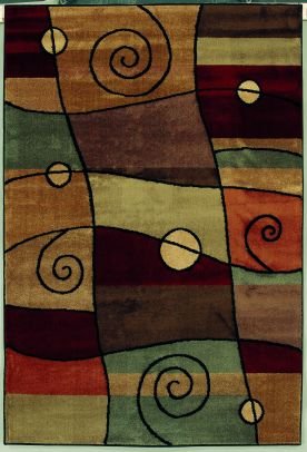 Shaw Accents Percussion  Ebony Area Rug 1'11 x 7'6