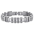 Titanium Silver Tone Men's Tennis Bracelet