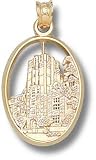 Michigan Wolverines Solid 10K Gold Union Pendant
