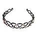 Yeshan Criss Cross Design Rhinestone and Crystal Strong Plastic Headband,Hairband for Women,Multicolors