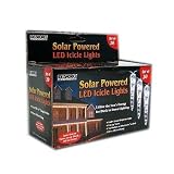 Solar Powered LED Icicle Lights , Energy Saver, No Electricity Outlets Needed, Auto Sensor Turns on at Dusk...Off at Dawn