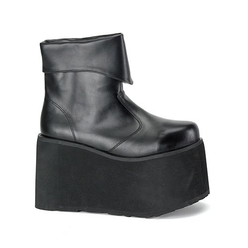 Monster-02 Ankle Boot, Black Pu, Size Large(12/13)