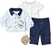 Vitamins Baby-boys Newborn Cute Cowboy 3 Piece Pant Set and Socks, Blue, 6 Months Vitamins Baby-boys Newborn Cute Cowboy 3 Piece Pant Set and Socks, Blue, 6 Months