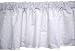 Baby Doll Bedding Carnation Eyelet Valance, White