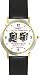 Habit 3 - Big Rocks Go First (English Text) - DELUXE TWO-TONE WATCH from THE 7 HABITS - WATCH COLLECTION BY WATCHBUDDY&reg; - Arabic Numbers - Black Leather Strap-Size-Children's Size-Small ( Boy's Size & Girl's Size )