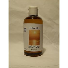 50ml After Sun Aromatherapy massage oil - with bergamot, geranium, lavender & chamomile