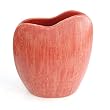 Handmade Crimson Red Ceramic Table Sculpture