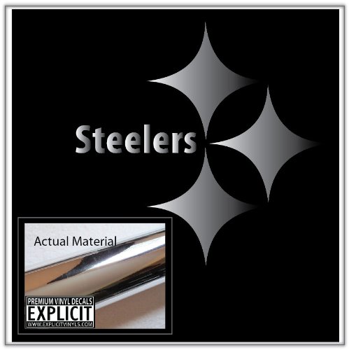 Pittsburgh Steelers Large Chrome Vinyl Decal