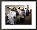 Vespas Parked in Narrow Street, Italy Lonely Planet Collection Framed Art Poster Print by Dallas Stribley, 22x18
