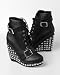 Abbey Dawn By Avril Lavigne Hell Yeah Studded Wedge Booties