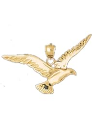 Dazzlers Solid 14k Gold Bird Charm Pendant Available in three colors from jewelsberry (weights: 5.2 grams only)