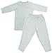 Merino Kids Long-Sleeve Pajama Set, Turtle Dove, For Babies 1-2 years