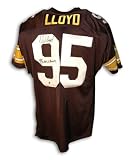 Greg Lloyd Pittsburgh Steelers Black Throwback Jersey Inscribed '95 AFC Champs'