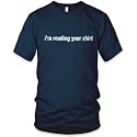 I'm Reading Your Shirt (White) Fine Jersey T-Shirt