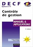 Contrôle de gestion, DECF numéro 7 : Manuel & Applications