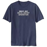 T-SHIRT NAVY BLUE " WORLD'S BEST DATA ENTRY OPERATOR " Large Picture
