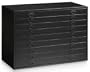 9 drawer 40"w Map Chest, 9-DRAWER, BLACK