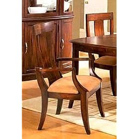 Broadway Cherry Veneer Arm Chair Pair by 