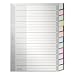 Esselte Leitz 1275 Blancoregister Plastik A5 hoch 12-teilig farbig unterteilt