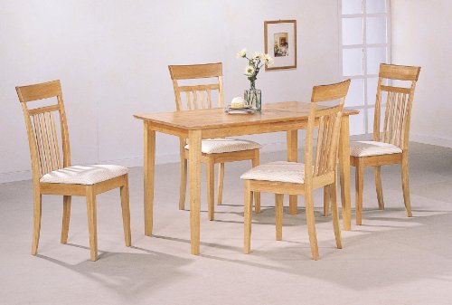 5-Piece Dining Set in Maple - Coaster On Sale