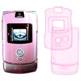 Motorola RAZR V3 Plastic Shell Casing- Pink