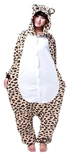 iNewbetter Sleepsuit Costume Cosplay Homewear Lounge Wear Kigurumi Onesie Pajamas Leopard Bear L