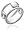 Sterling Silver Double Open Circle Ring, Size 5