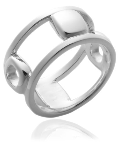 Sterling Silver Double Open Circle Ring
