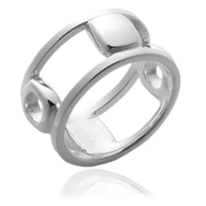 Sterling Silver Double Open Circle Ring