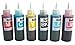 Ink refill set for CIS/CISS or refillable cartridges using Epson 77, 78 ink: Artisan 50