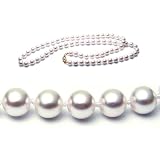 AAA Quality 22 Inch Round 6.5-7mm White Akoya SaltWater Cultured Pearl Necklace