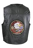 Men's USA Fallen Heroes Leather Vest