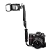 CowboyStudio Multi-Angle Quick Flip Off Camera Flash Bracket for Canon, Nikon, Olympus, Samsung, Sony and Fuji (LH01 bracket)