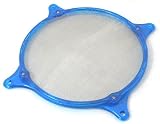 Lamptron UV Blue Stainless/Plastic 2-Piece Fan Filter Kit for 80mm Cooling Fan